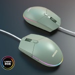 POOM | 마이크로닉스 유선 키보드 세트 민트 LED 미끄럼방지 마이크로닉스 유선 키보드 세트 민트 LED 미끄럼방지