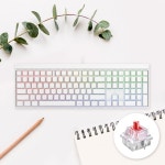 POOM | 체리키보드 MX BOARD 2.0S RGB 기계식 화이트 적축 체리키보드 MX BOARD 2.0S RGB 기계식 화이트 적축