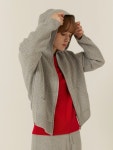 [칼레이트]Cashmere-Blend Cable Hooded Zip Up Jumper [W CONCEPT]
