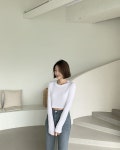 [5color] 크롭 슬림 기본 무지 라운드 티셔츠 _파르크블루 [5color] 크롭 슬림 기본 무지 라운드 티셔츠 _파르크블루 | 14,720원 | 브랜디