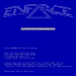 Error X4e88412 out of Memory - 벅스 Error X4e88412 out of Memory / Enfarce