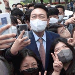 [포토] 아이맘 카페에서 어린이와 즐거운 양천구청장