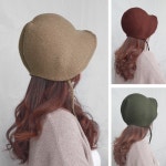 애지중지상점 여성 니트 울 보넷 겨울 버킷햇 가을 중년 엄마 모자 H9002_03 - 에누리 가격비교