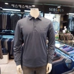 티셔츠 H3703 : 에누리 가격비교  세르지오 에스에스패션 남성 캐주얼... 네이비 깨고방 격자무늬 긴팔 카라 티셔츠 H3703 : 에누리 가격비교