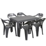 지오리빙 국산 라탄테이블 74120 의자세트 야외용 테이블의자 6인세트 하이의자6개 그레이 - 에누리 가격비교