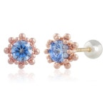 이랜드 클라비스 14k 블루 크리스탈 피어싱 CL14KP-PGP033 써지컬 바 화이트골드 1개 - 에누리 가격비교