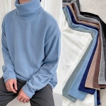 프랭키뉴욕 남자 목폴라 티셔츠 9컬러 겨울 폴라티 터틀텍 골지 니트 오버핏 빅사이즈 3XL_RTKN01 - 에누리 가격비교