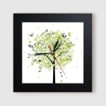 꾸밈 ct802-행복을주는사계절트리미니액자벽시계 : 에누리 가격비교