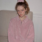 아미 마켓 살롱드욘 Terry Half Zip-up Sweatshirt_ Pink 23WINSALON42 - 에누리 가격비교