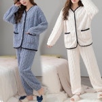 혀니미니 401006 여자 수면잠옷 꽈배기 가디건 파자마 홈웨어 - 에누리 가격비교