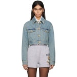 모스키노 여성 블루 테디 재킷 데님 241720F060002 - 에누리 가격비교