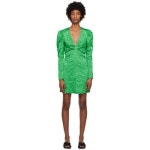 사틴 가니 그린 미니 드레스 231144F052025 - 에누리 가격비교