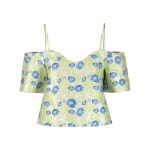 가니 플로럴 자카드 오프 숄더 블라우스 F7859 T - 에누리 가격비교