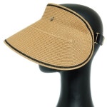 플릭앤플록 YCX007.배색라인 챙넓은 밀짚 썬캡 중년 여성 엄마 자 - 에누리 가격비교