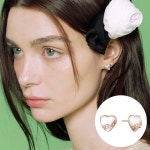 로즈몽 실버 하트 진주 귀걸이 RC24B02K - 에누리 가격비교