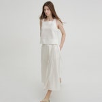 아미 마켓 아바몰리 SQUARE NECK SLEEVELESS TOP _IVORY AHU-BLD405-10-IM - 에누리 가격비교