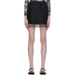 가니 블랙 비즈 프린지 미니 스커트 231144F090001 - 에누리 가격비교