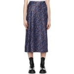 가니 블랙 플로럴 미디 스커트 F9147 099 Black - 에누리 가격비교