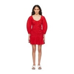 가니 레드 오가닉 코튼 미니 드레스 F9006 474 Racing Red - 에누리 가격비교