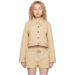 가니 카키 크롭 재킷 F7657 531 Pale Khaki - 에누리 가격비교