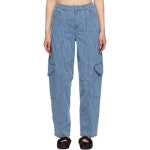 가니 블루 스트라이프 데님 진 J1313 566 Mid Blue Stone - 에누리 가격비교