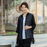 데드라 TBD3327_DO 헤밀시스루롱셔츠 4060 - 에누리 가격비교