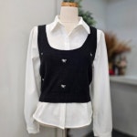 멜로디가든 김천구미 M4F9B109 리본 조끼 세트 - 에누리 가격비교