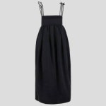 사틴 가니 24 BLACK DOUBLE STRING LONG DRESS F8582 099 블랙 더블 스트링 롱 드레스 1217494 - 에누리 가격비교