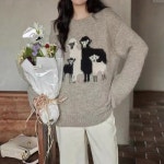 KARRA 카라 애니멀패밀리니트_A4W0008 - 에누리 가격비교