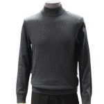 바쏘옴므 F/W 차콜 캐시미어 혼방 모크넥 니트 BSY4WN26ACH - 에누리 가격비교