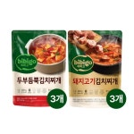 CJ제일제당 비비고 두부듬뿍 김치찌개 460g 3개 + 돼지고기 김치찌개 460g 3개 - 에누리 가격비교