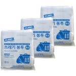 크린아이 배접 쓰레기 봉투 특대 블랙 20매 100L 3개 - 에누리 가격비교