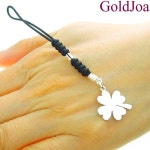 골드조아 깔끔하고 세련된 네잎크로바 실버 핸드폰줄 60599h - 에누리 가격비교