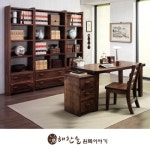 프라이드리빙 해찬솔원목이야기 소나무 통원목 서재 책상(1500서랍)의자 엔틱 - 에누리 가격비교