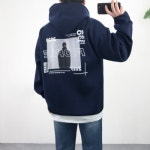 MCLO259 - 에누리 가격비교 네오프렌 오버핏  샌프란시스코 프린팅 후드티셔츠 남여공용 4컬러 MCLO259 - 에누리 가격비교