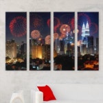 꾸밈 아트박스 cu486-타워불꽃축제_대형노프레임세트 - 에누리 가격비교