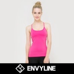 엔비라인 민소매 나시 요가탑 (N-3T202) [핑크] - 에누리 가격비교