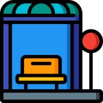 Free Icon | Bus stop