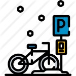 Bike parking - Free signs icons Bike parking free vector icons designed by Freepik