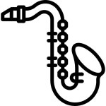 Saxophone - Free music icons Saxophone free vector icons designed by Smashicons