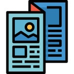 Brochure - Free travel icons Brochure free vector icons designed by monkik