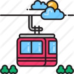 Cable car - Free transport icons Cable car free vector icons designed by Flat-icons-com