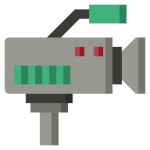 Tv camera - Free communications icons Tv camera free vector icons designed by surang