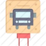 Bus stop - Free buildings icons Bus stop free vector icons designed by flatart_icons