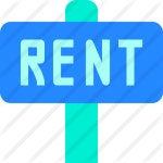 Rent - Free signs icons Rent free vector icons designed by berkahicon