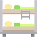 Bunk - Free furniture and household icons Bunk free vector icons designed by Payungkead