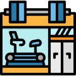 Gym - Free buildings icons Gym free vector icons designed by photo3idea_studio