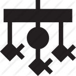 Baby crib - Free Tools and utensils icons Baby crib free vector icons designed by Freepik