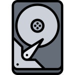 Hard disk drive - Free computer icons Hard disk drive free vector icons designed by Nikita Golubev