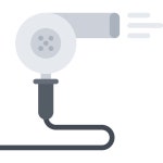 Hairdryer - Free electronics icons Hairdryer free vector icons designed by Nikita Golubev